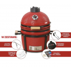 Grill ceramiczny Kamado Bono MINIMO Czerwony